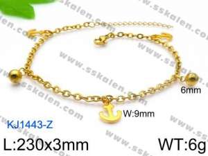 Stainless Steel Anklet - KJ1443-Z