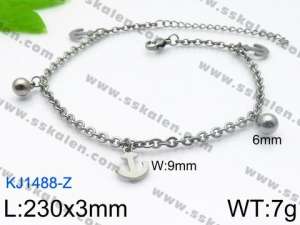 Stainless Steel Anklet - KJ1488-Z