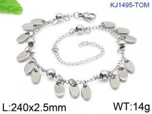 Stainless Steel Anklet - KJ1495-TOM