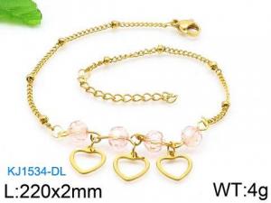 Stainless Steel Anklet - KJ1534-DL