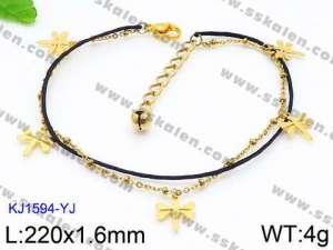 Stainless Steel Anklet - KJ1594-YJ