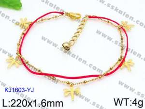 Stainless Steel Anklet - KJ1603-YJ