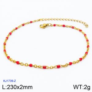 Stainless Steel Gold-plating Bracelet - KJ1739-Z