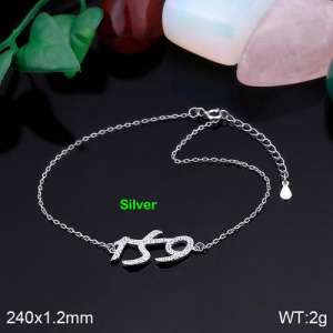 Sterling Silver Feet Chain - KJ1776-K