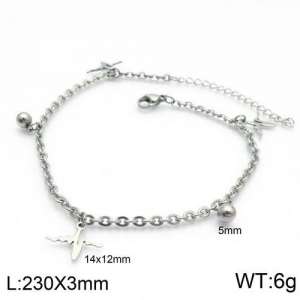 Stainless Steel Anklet - KJ1822-Z