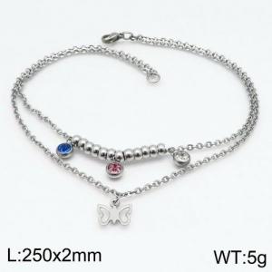 Stainless Steel Anklet - KJ1894-TOM