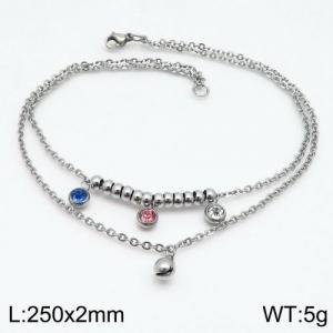 Stainless Steel Anklet - KJ1896-TOM