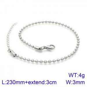 Temperament Versatile Titanium Steel Glass Bead Bracelet Accessories - KJ2067-Z