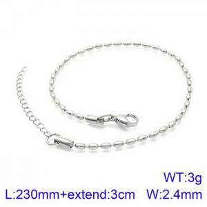 Fashion Versatile Titanium Steel Glass Bead Bracelet Accessories - KJ2068-Z
