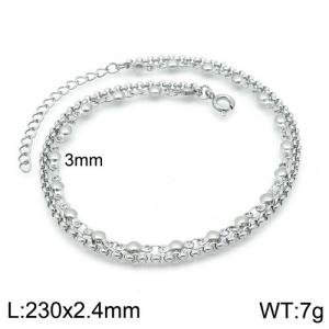 Stainless Steel Anklet - KJ2179-Z