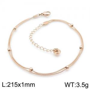 Stainless Steel Anklet - KJ2218-HM