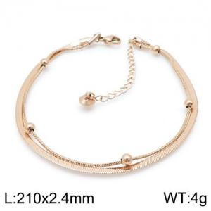 Stainless Steel Anklet - KJ2221-HM