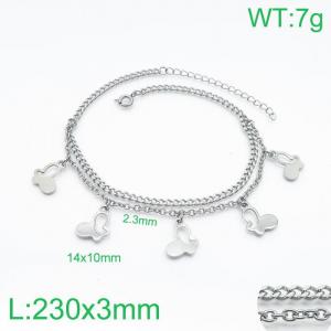 Stainless Steel Anklet - KJ2240-Z