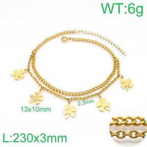 Gold-Plating Anklets - KJ2243-Z