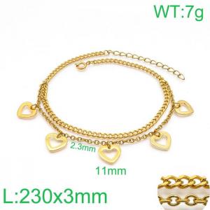 Gold-Plating Anklets - KJ2244-Z