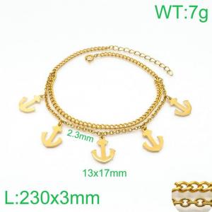 Gold-Plating Anklets - KJ2246-Z