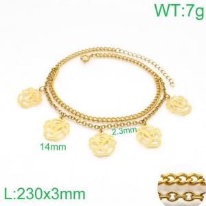 Gold-Plating Anklets - KJ2250-Z