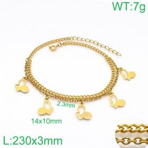 Gold-Plating Anklets - KJ2251-Z