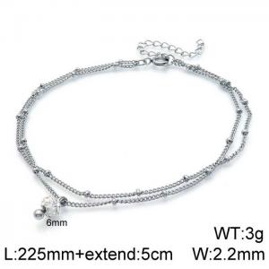 Stainless Steel Anklet - KJ2269-Z