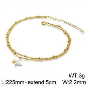 Stainless Steel Anklet - KJ2271-Z