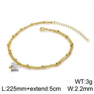 Stainless Steel Anklet - KJ2272-Z