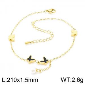 Stainless Steel Anklet - KJ2342-HM