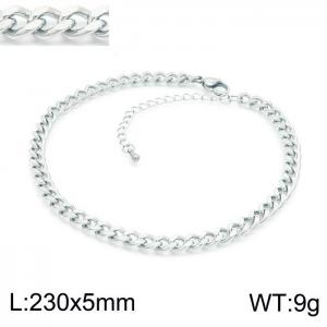 Stainless Steel Anklet - KJ2408-Z