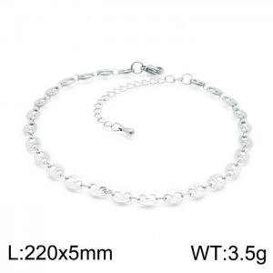 Stainless Steel Anklet - KJ2409-Z