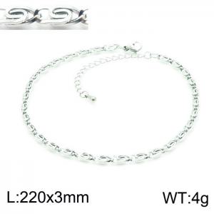 Stainless Steel Anklet - KJ2414-Z