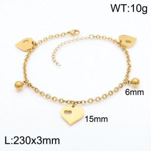 Stainless Steel Anklet - KJ2805-Z