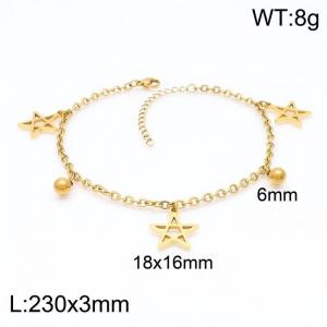 Stainless Steel Anklet - KJ2809-Z