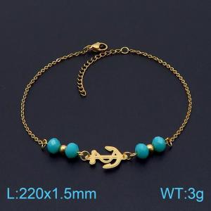 Stainless Steel Anklet - KJ2811-DL