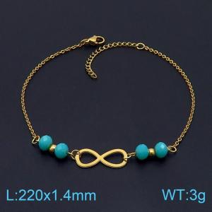 Stainless Steel Anklet - KJ2815-DL