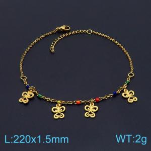 Stainless Steel Anklet - KJ2816-DL