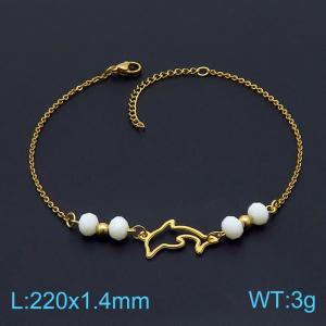 Stainless Steel Anklet - KJ2817-DL