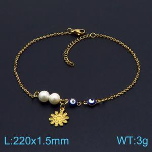 Stainless Steel Anklet - KJ2822-DL