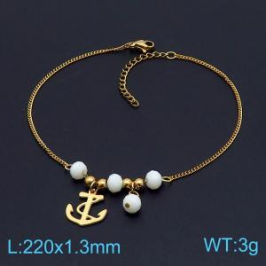 Stainless Steel Anklet - KJ2825-DL