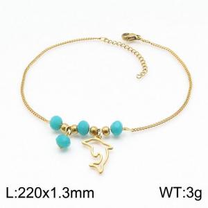 Stainless Steel Anklet - KJ2827-DL