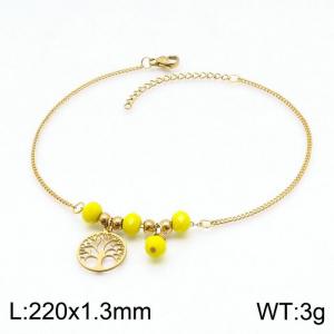 Stainless Steel Anklet - KJ2829-DL