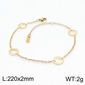 Stainless Steel Anklet - KJ2833-DL