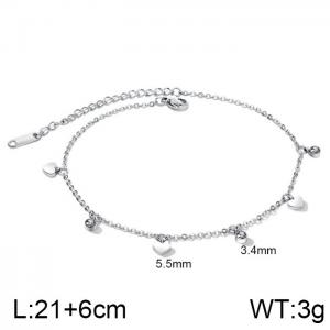 Stainless Steel Anklet - KJ2894-WGMB