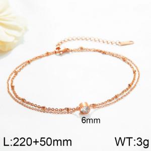 Rose Gold-Plating Anklets - KJ2900-WGMB