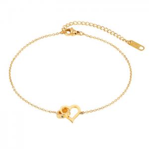 Gold-Plating Anklets - KJ2912-WGMB