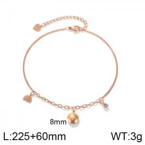 Rose Gold-Plating Anklets - KJ2914-WGMB