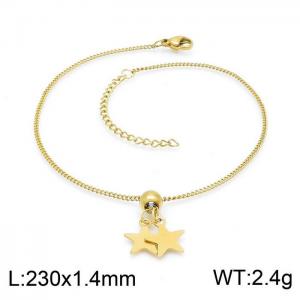 Gold-Plating Anklets - KJ2940-DL