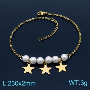 Gold-Plating Anklets - KJ2996-DL