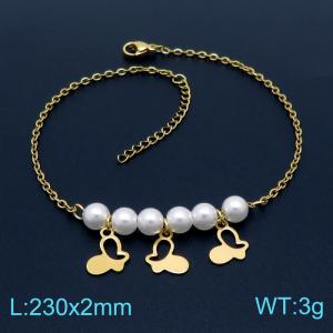 Gold-Plating Anklets - KJ2998-DL