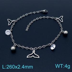 Stainless Steel Anklet - KJ3003-DL