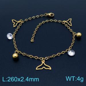 Gold-Plating Anklets - KJ3004-DL