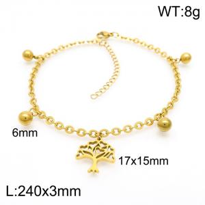 Gold-Plating Anklets - KJ3046-Z